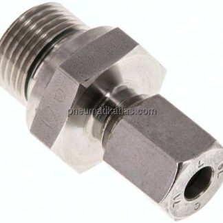 Gerade Schneidringverschr. G 3/8"-6 L (M12x1,5), 1.4571