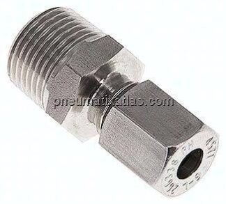 Gerade Schneidringverschr. R 3/8"-6 L (M12x1,5), 1.4571