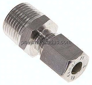 Gerade Schneidringverschr. R 3/8"-6 L (M12x1,5), Klemmring 1.4571 (NC)
