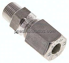 Gerade Schneidringverschr. R 1/8"-6 L (M12x1,5), Klemmring 1.4571 (NC)