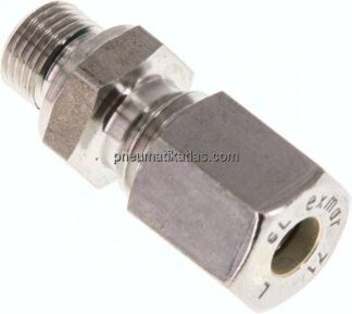 Gerade Schneidringverschr. G 1/8"-6 L (M12x1,5), Klemmring 1.4571 (NC)