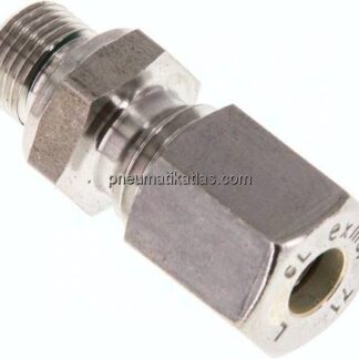 Gerade Schneidringverschr. G 1/8"-6 L (M12x1,5), Klemmring 1.4571 (NC)