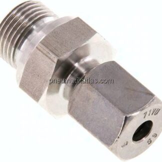 Gerade Schneidringverschr. G 3/8"-6 S (M14x1,5), 1.4571