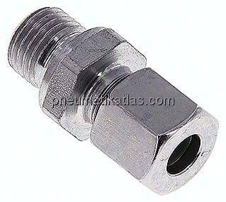 Gerade Schneidringverschr. M 14x1,5-8 L (M14x1,5), Stahl verzinkt