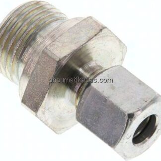 Gerade Schneidringverschr. G 1/2"-8 L (M14x1,5), Stahl verzinkt