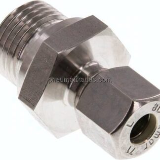 Gerade Schneidringverschr. G 1/2"-8 L (M14x1,5), Klemmring 1.4571 (NC)
