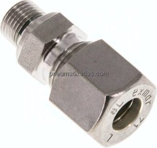 Gerade Schneidringverschr. G 1/8"-8 L (M14x1,5), Klemmring 1.4571 (NC)