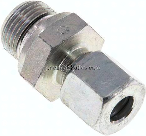 Gerade Schneidringverschr. G 3/8"-8 L (M14x1,5), Stahl verzinkt