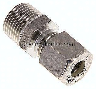 Gerade Schneidringverschr. R 3/8"-8 L (M14x1,5), Klemmring 1.4571 (NC)