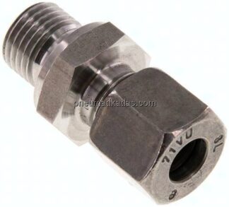 Gerade Schneidringverschr. G 1/4"-8 L (M14x1,5), 1.4571