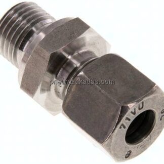 Gerade Schneidringverschr. G 1/4"-8 L (M14x1,5), 1.4571