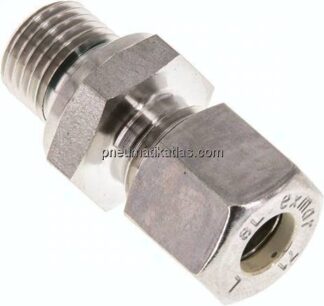 Gerade Schneidringverschr. G 1/4"-8 L (M14x1,5), Klemmring 1.4571 (NC)