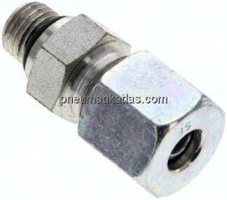 Gerade Schneidringverschr. UNF 7/16"-20-8 S (M16x1,5), Stahl verzinkt