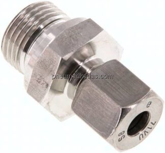Gerade Schneidringverschr. G 1/2"-8 S (M16x1,5), 1.4571