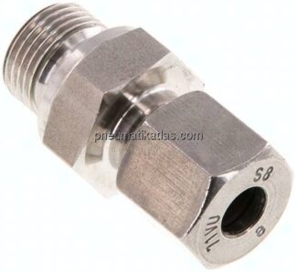Gerade Schneidringverschr. G 3/8"-8 S (M16x1,5), 1.4571