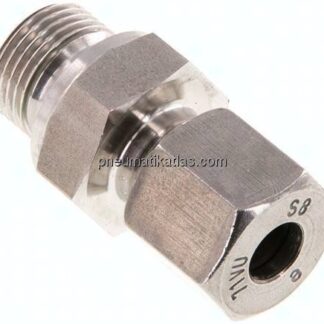 Gerade Schneidringverschr. G 3/8"-8 S (M16x1,5), 1.4571