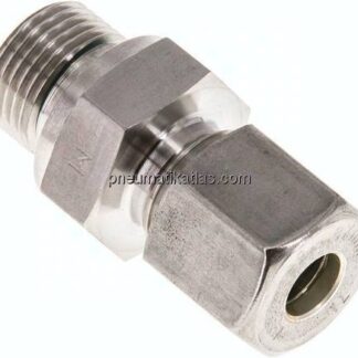 Gerade Schneidringverschr. G 3/8"-8 S (M16x1,5), Klemmring 1.4571 (NC)