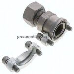 Gerade Flanschverschraubung 1-1/4"-SAE (3000 PSI), 25 S (M36x2)