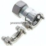 Gerade Flanschverschraubung 1-1/4"-SAE (3000 PSI), 30 S (M42x2)