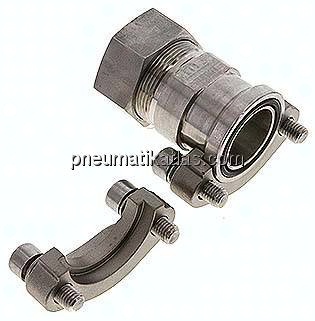 Gerade Flanschverschraubung 1-1/4"-SAE (3000 PSI), 35 L (M45x2)