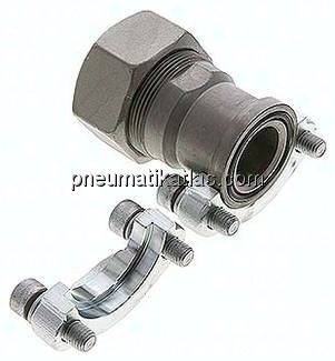 Gerade Flanschverschraubung 1-1/4"-SAE (3000 PSI), 38 S (M52x2)