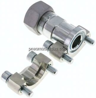 Gerade Flanschverschraubung 1"-SAE (6000 PSI), 30 S (M42x2)