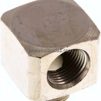 90°-Winkel G 1/2"(IG)-G 1/2"(AG), Messing vernickelt