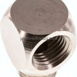90°-Winkel G 1/4"(IG)-G 1/4"(AG), Messing vernickelt