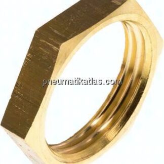 Gegenmutter G 1", Messing