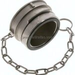 Guillemin-Verschluss mit Verriegelung, Edelstahl, 2" (Dichtfäche 68 mm)