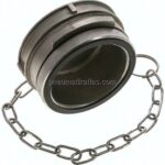 Guillemin-Verschluss mit Verriegelung, Edelstahl, 2-1/2" (Dichtfläche 83 mm)