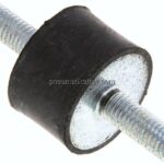 Gummi-Metall-Puffer (Typ A) 30x20mm, M 8(AG)/M 8(AG), Stahl verzinkt
