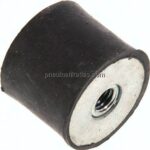 Gummi-Metall-Puffer (Typ C) 30x25mm, M 8(IG)/M 8(IG), Stahl verzinkt