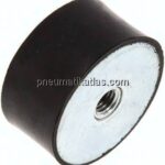 Gummi-Metall-Puffer (Typ C) 50x25mm, M 10(IG)/M 10(IG), Stahl verzinkt