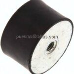 Gummi-Metall-Puffer (Typ C) 50x30mm, M 10(IG)/M 10(IG), Stahl verzinkt