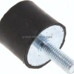 Gummi-Metall-Puffer (Typ D) 30x25mm, M 8(AG)/Gummi, Stahl verzinkt