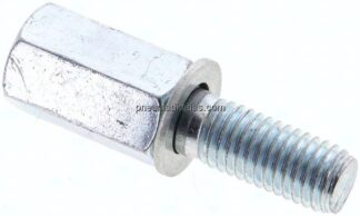 Aufbauschraube (je Klemmbackenpaar werden 2 Stück benötigt), Stahl verzinkt, Baugröße 1, schwere Bau