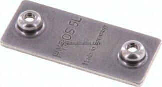 Anschweißplatte, Stahl blank, Baugröße 5, leichte Baureihe