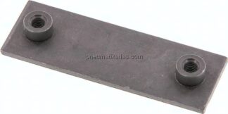Anschweißplatte, Stahl blank, Baugröße 6, leichte Baureihe