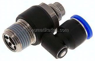 Drosselrückschlagventil R 1/2"-12mm, abluftregelnd