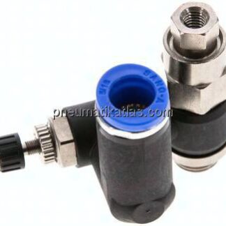 Drosselrückschlagventil G 1/8"-8mm, entsperrbares Rückschlagventil