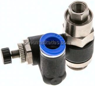 Drosselrückschlagventil G 3/8"-10mm, entsperrbares Rückschlagventil