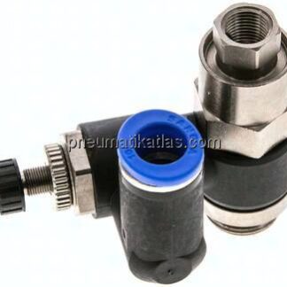 Drosselrückschlagventil G 3/8"-10mm, entsperrbares Rückschlagventil