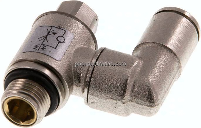 Drosselrückschlagventil G 1/8"-6mm, zuluftregelnd