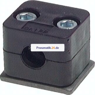 Rohrschelle, 6mm, Baugröße 0, leichte Baureihe (nur eine seitliche Befestigungsschraube)