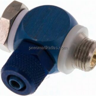 Drosselrückschlagventil G 1/8"-6x4mm, abluftregelnd (B)