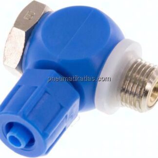 Drosselrückschlagventil G 1/8"-6x4mm, abluftregelnd (B)