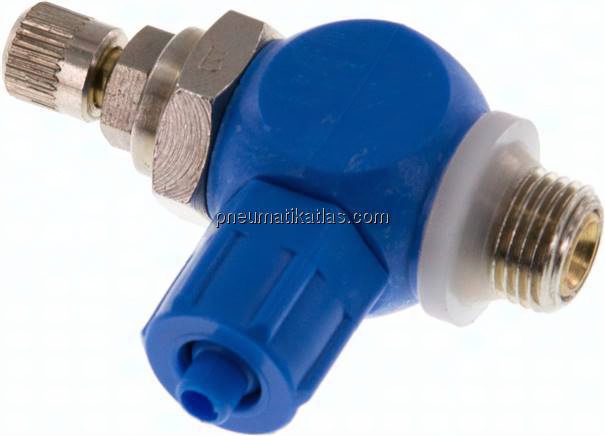 Drosselrückschlagventil G 1/8"-6x4mm, abluftregelnd (B)