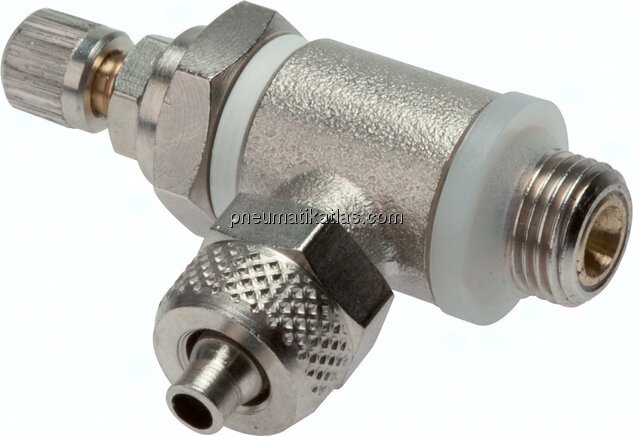 Drosselrückschlagventil G 1/4"-10x8mm, abluftregelnd (B)