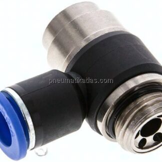 Winkel-Drosselrückschlagventil G 1/2"-12mm,abluftregelnd
